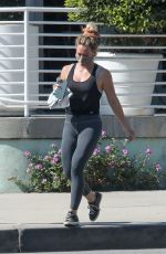 HILARY DUFF Leaves a Starbucks in Los Angeles 08/25/2020