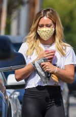 HILARY DUFF Leaves a Starbucks in Malibu 08/15/2020