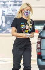 HOLLY MADISON at a Gas Station in Los Angeles 08/21/2020