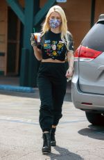 HOLLY MADISON at a Gas Station in Los Angeles 08/21/2020