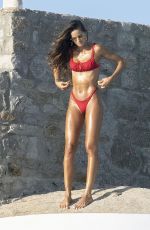 IIZABEL GOULART in a Red Bikini at Her Hotel in Greece 08/13/2020