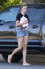 IRELAND BALDWIN in Denim Shorts Out in Los Angeles 08/05/2020