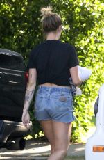 IRELAND BALDWIN in Denim Shorts Out in Los Angeles 08/05/2020