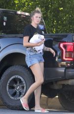 IRELAND BALDWIN in Denim Shorts Out in Los Angeles 08/05/2020