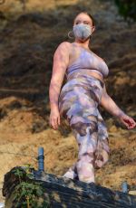 ISKRA LAWRENCE in Tights Out Hiking in Los Angeles 08/30/2020