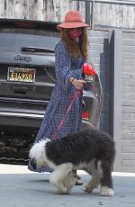 ISLA FISHER Out with Her Dog in West Hollywood 08/21/2020