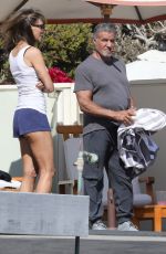 JENNIFER FLANVIN and Sylvester Stallone at a Beach in Malibu 08/09/2020