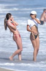 JENNIFER FLANVIN, SISTINE, SOPHIA and SCARLET STALLONE Out in the Beach in Malibu 08/15/2020