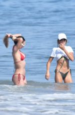 JENNIFER FLANVIN, SISTINE, SOPHIA and SCARLET STALLONE Out in the Beach in Malibu 08/15/2020