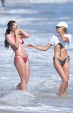 JENNIFER FLANVIN, SISTINE, SOPHIA and SCARLET STALLONE Out in the Beach in Malibu 08/15/2020