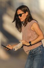 JENNIFER GARNER Out Walking on the Beach in Malbiu 08/06/2020