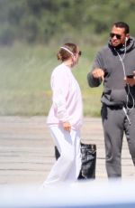 JENNIFER LOPEZ and Alex Rodriguez at a Private Airport in New York 08/30/2020
