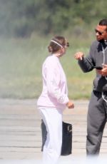 JENNIFER LOPEZ and Alex Rodriguez at a Private Airport in New York 08/30/2020