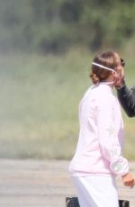 JENNIFER LOPEZ and Alex Rodriguez at a Private Airport in New York 08/30/2020