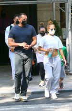 JENNIFER LOPEZ and Alex Rodriguez Leaves Their Apartment in New York 08/10/2020