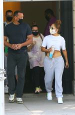JENNIFER LOPEZ and Alex Rodriguez Leaves Their Apartment in New York 08/10/2020