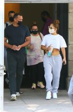 JENNIFER LOPEZ and Alex Rodriguez Leaves Their Apartment in New York 08/10/2020
