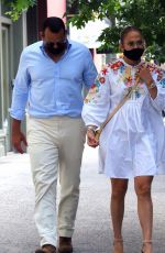 JENNIFER LOPEZ and Alex Rodriguez Out for Dinner at Cipriani in New York 08/05/2020