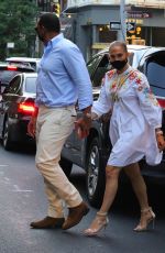 JENNIFER LOPEZ and Alex Rodriguez Out for Dinner at Cipriani in New York 08/05/2020