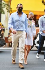 JENNIFER LOPEZ and Alex Rodriguez Out for Dinner at Cipriani in New York 08/05/2020