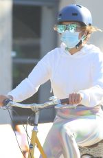 JENNIFER LOPEZ on a Bike Ride in New York 08/01/2020