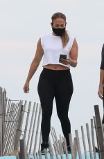 JENNIFER LOPEZ Out on the Beach in Hamptons 08/14/2020
