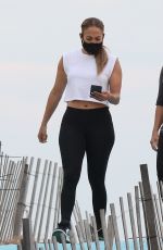 JENNIFER LOPEZ Out on the Beach in Hamptons 08/14/2020