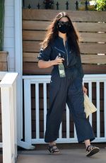JESSICA GOMES in a Jumpsuit Out for Lunch in West Hollywood 08/21/2020