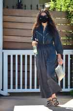 JESSICA GOMES in a Jumpsuit Out for Lunch in West Hollywood 08/21/2020