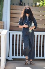 JESSICA GOMES in a Jumpsuit Out for Lunch in West Hollywood 08/21/2020
