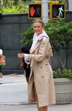 JOSEPHINE SKRIVER Filming Maybelline Commercial in New York 08/17/2020
