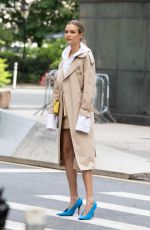 JOSEPHINE SKRIVER on the Set of Maybelline Commercial in New York 08/15/2020