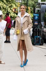 JOSEPHINE SKRIVER on the Set of Maybelline Commercial in New York 08/15/2020
