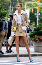 JOSEPHINE SKRIVER on the Set of Maybelline Commercial in New York 08/15/2020