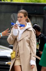 JOSEPHINE SKRIVER on the Set of Maybelline Commercial in New York 08/15/2020