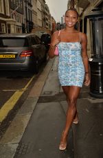 KADY MCDERMOTT Arrives at Oh Polly Party in Mayfair 08/13/2020
