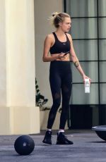 KAIA GERBER and CARA DELEVINGNE Workout at a Gym in Los Angeles 08/11/2020