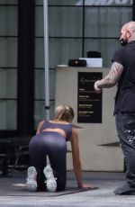 KAIA GERBER and CARA DELEVINGNE Workout at a Gym in Los Angeles 08/11/2020