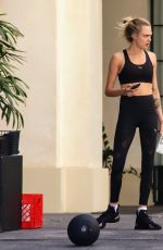 KAIA GERBER and CARA DELEVINGNE Workout at a Gym in Los Angeles 08/11/2020