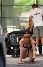 KAIA GERBER and CARA DELEVINGNE Workout at a Gym in Los Angeles 08/11/2020