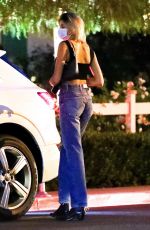 KAIA GERBER Out for Dinner with friends in Los Angeles 07/31/2020