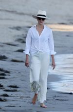 KARLIE KLOSS Out on the Beach in Santa Monica 08/02/2020