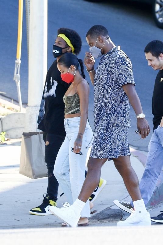 KARRUECHE TRAN and Victor Cruz Out in Los Angeles 08/08/2020
