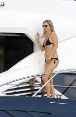 KATE and LILA GRACE MOSS in Bikinis at a Yacht in Spain 08/03/2020