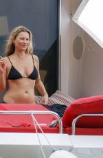 KATE and LILA GRACE MOSS in Bikinis at a Yacht in Spain 08/03/2020