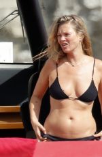 KATE and LILA GRACE MOSS in Bikinis at a Yacht in Spain 08/03/2020