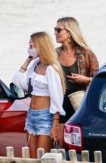 KATE and LILA GRACE MOSS Out and About in Ibiza 08/02/2020