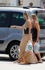 KATE and LILA GRACE MOSS Out and About in Ibiza 08/02/2020