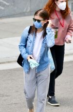 KATE MARA Arrives on the Set of A Teacher in Los Angeles 08/04/2020