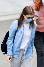 KATE MARA Arrives on the Set of A Teacher in Los Angeles 08/04/2020